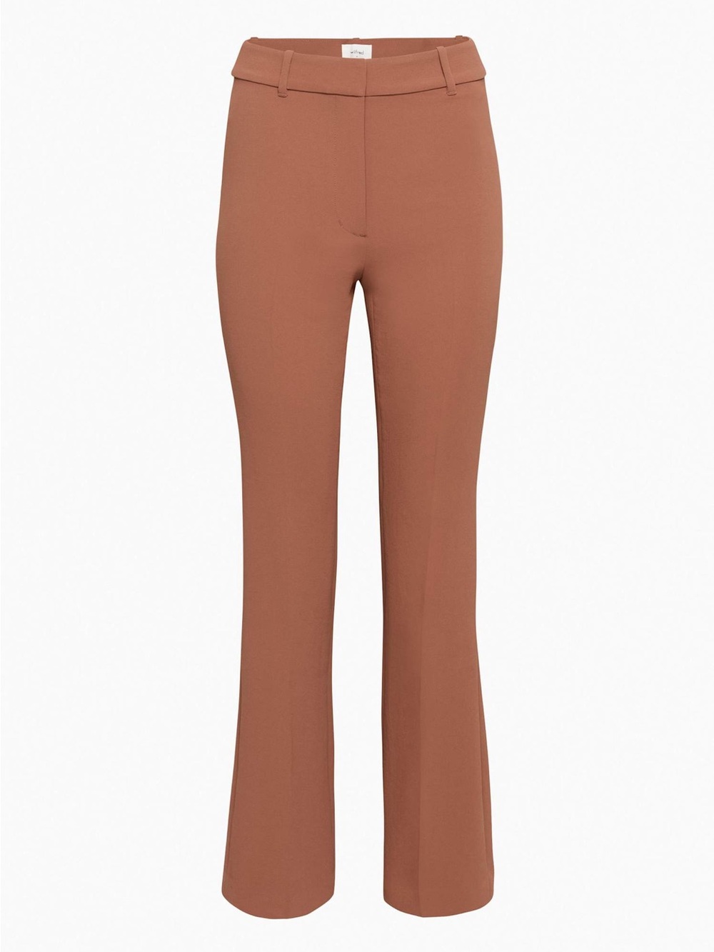 Aritzia Wilfred Cabaret High-Rise Slim Fit Flared Pant in Mocha Sorbet Size 8